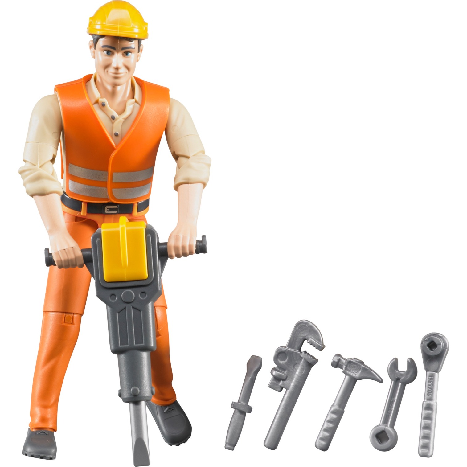 Bruder Bauarbeiter mit Zubehör, Spielfigur | 04001702600204 Bruder Bauarbeiter mit Zubehör, Spielfigur | 04001702600204