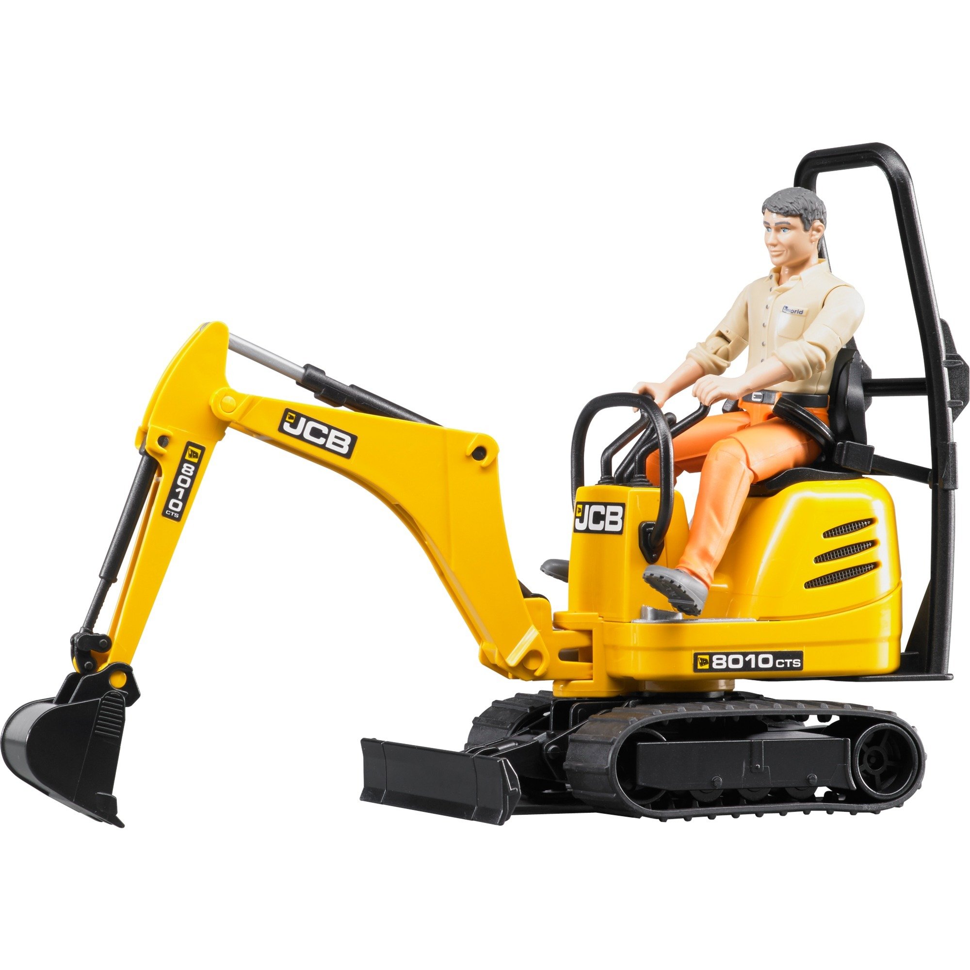 Bruder JCB Mikrobagger 8010 CTS und Bauarbeiter, Modellfahrzeug | 04001702620028 Bruder JCB Mikrobagger 8010 CTS und Bauarbeiter, Modellfahrzeug | 04001702620028