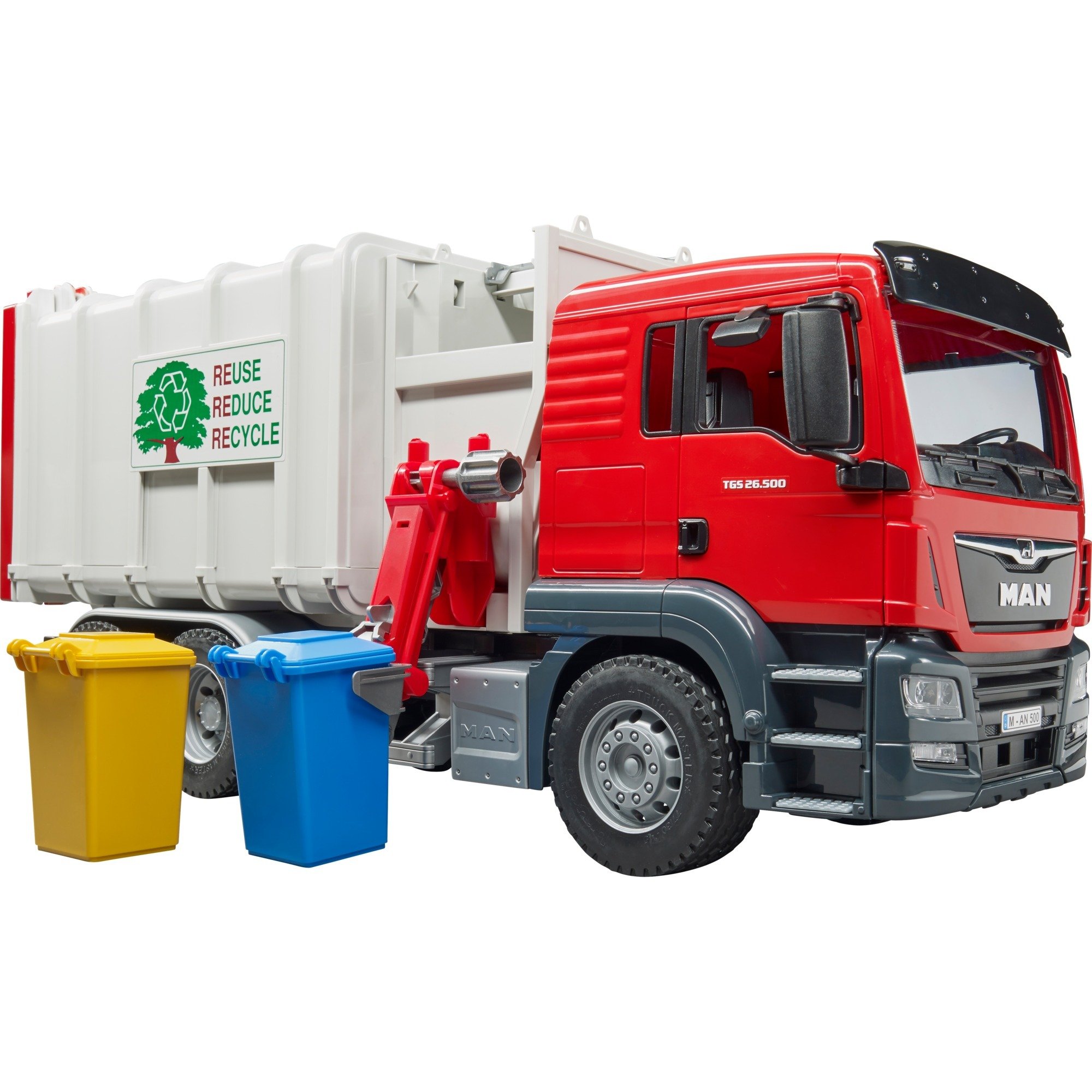Bruder MAN TGS Seitenlader Müll-LKW, Modellfahrzeug | 04001702037611 Bruder MAN TGS Seitenlader Müll-LKW, Modellfahrzeug | 04001702037611