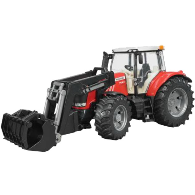 Bruder Massey Ferguson 7624 mit Frontlader, Modellfahrzeug | 04001702030476 Bruder Massey Ferguson 7624 mit Frontlader, Modellfahrzeug | 04001702030476