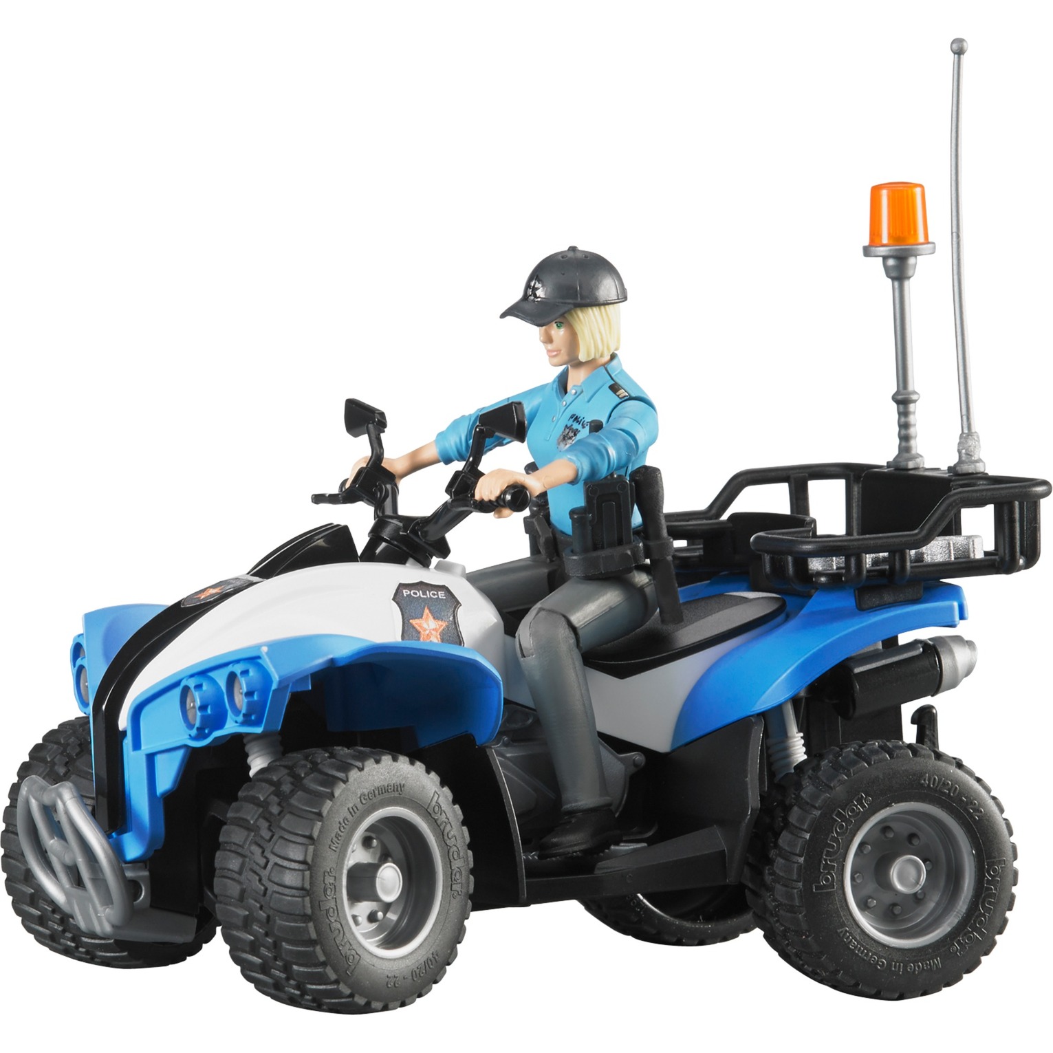 Bruder Polizei-Quad mit Polizistin und Ausstattung, Modellfahrzeug | 04001702630102 Bruder Polizei-Quad mit Polizistin und Ausstattung, Modellfahrzeug | 04001702630102