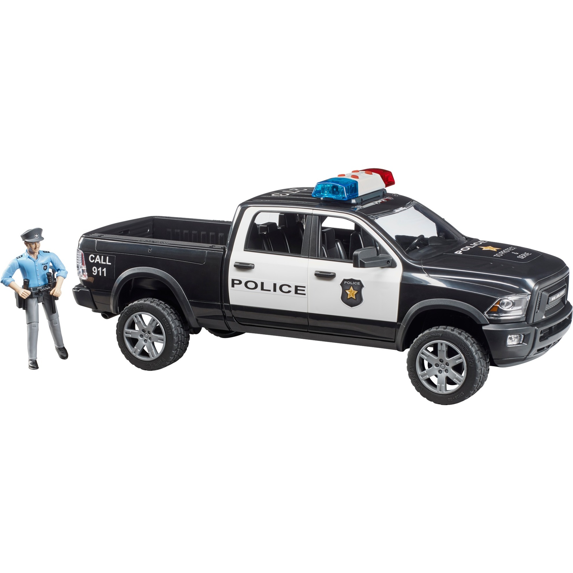 Bruder RAM 2500 Polizei Pickup , Modellfahrzeug | 04001702025052 Bruder RAM 2500 Polizei Pickup , Modellfahrzeug | 04001702025052
