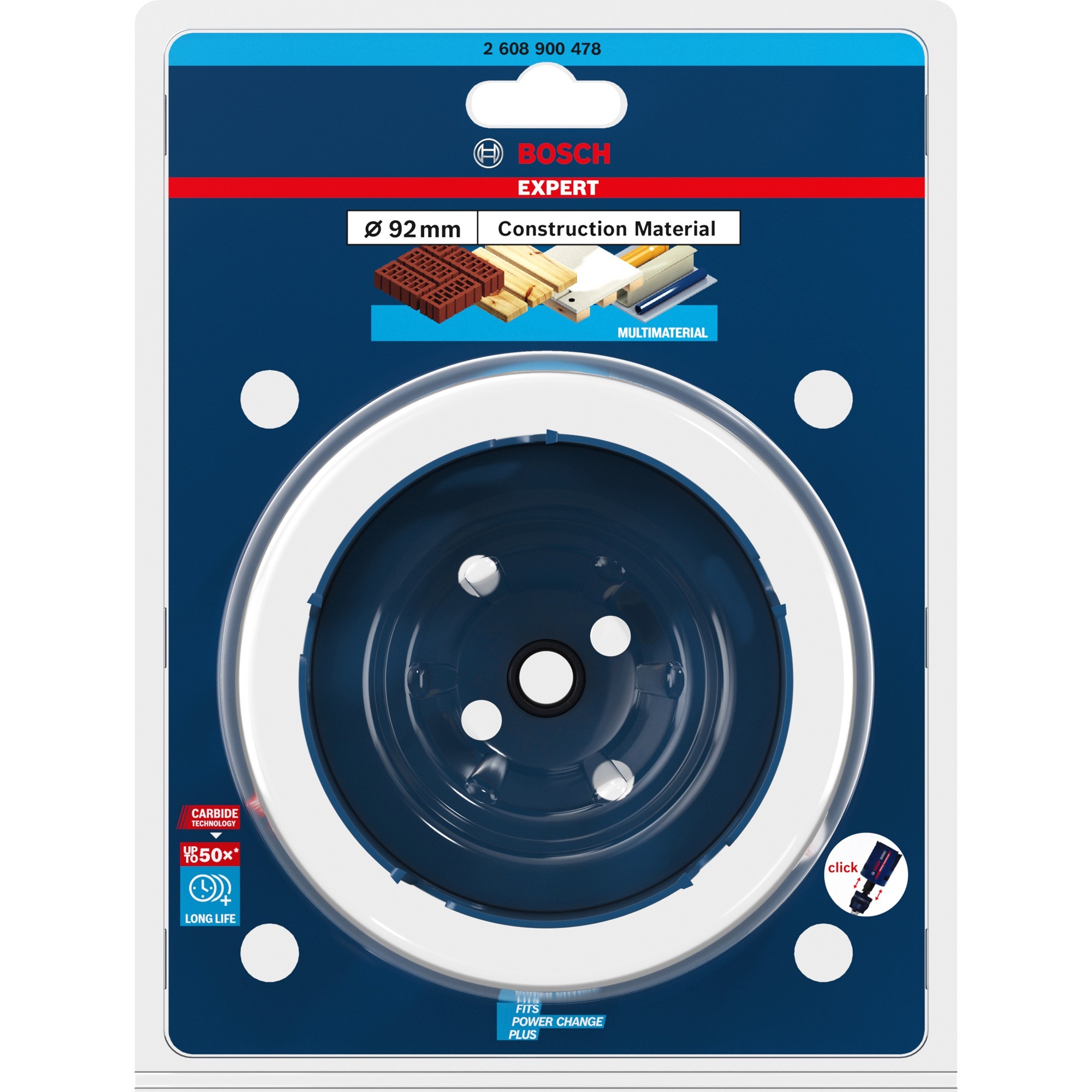 EXPERT Lochsäge Construction Material PC Plus, Ø 92mm