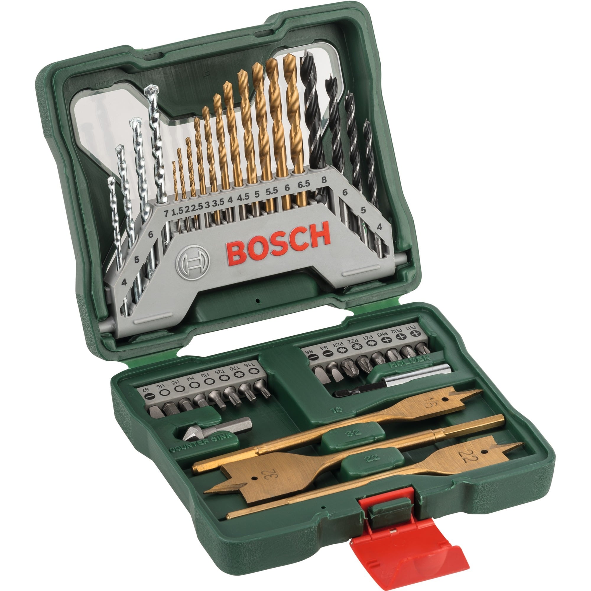 X-Line Titanium Bohrer- und Schrauber-Set, 40-teilig, Bohrer- & Bit-Satz