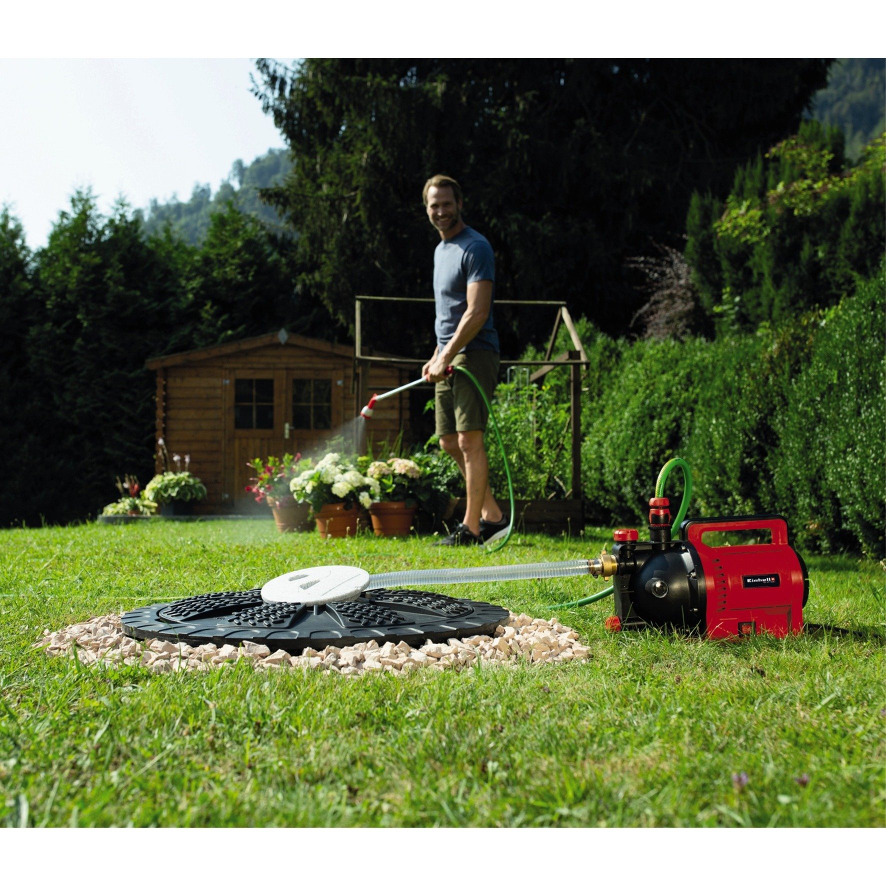 EINHELL Gartenpumpe GC-GP 1045 rot/schwarz, 1.050 Watt