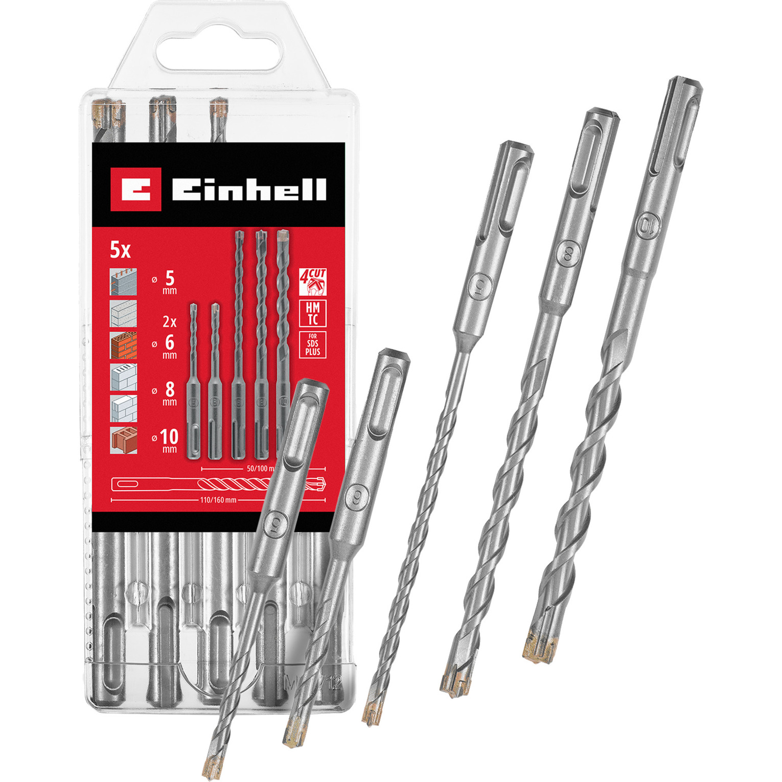 Hammerbohrer-Satz SDS-plus, Ø 5-10 mm