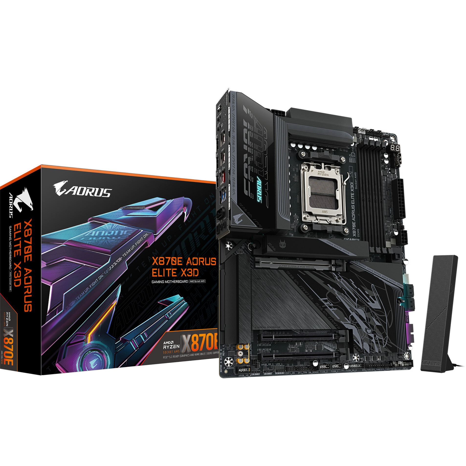 X870E AORUS ELITE X3D, Mainboard
