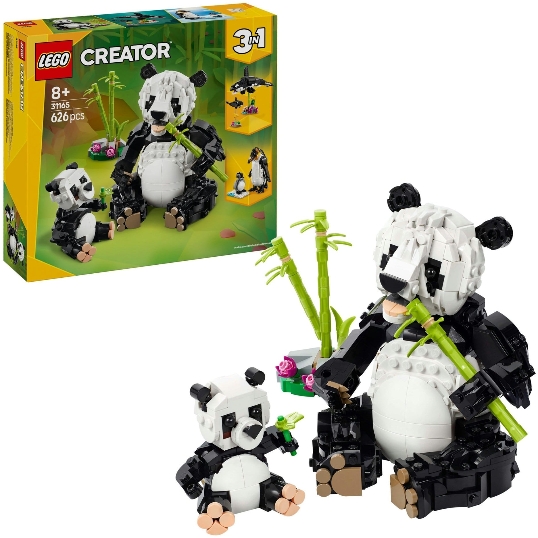 31165 Creator 3-in-1 Wilde Tiere: Pandafamilie, Konstruktionsspielzeug