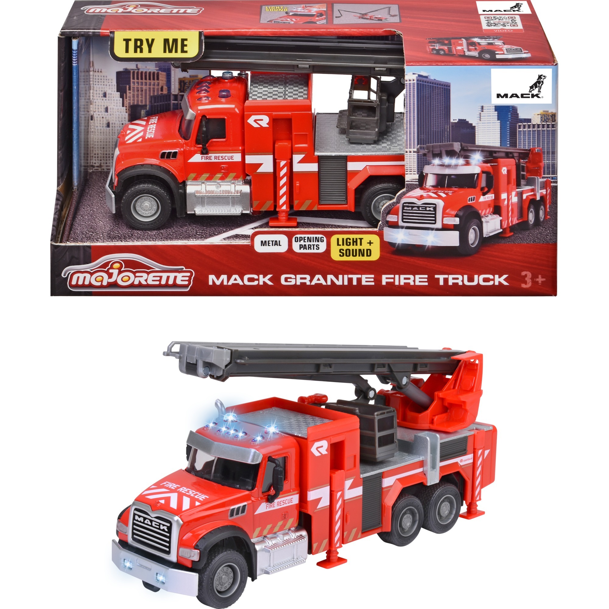 Simba Mack Granite Feuerwehr-Truck, Spielfahrzeug | 03467452073407 Simba Mack Granite Feuerwehr-Truck, Spielfahrzeug | 03467452073407