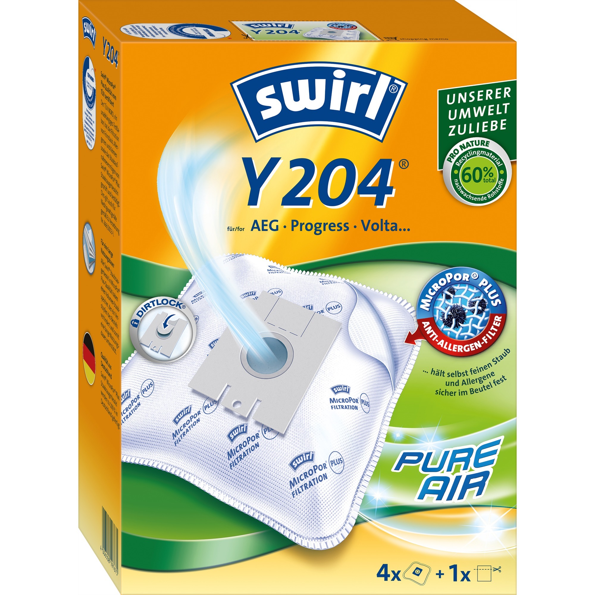 Swirl Staubsaugerbeutel Y204 MicroPor Plus | 04006508197675 Swirl Staubsaugerbeutel Y204 MicroPor Plus | 04006508197675