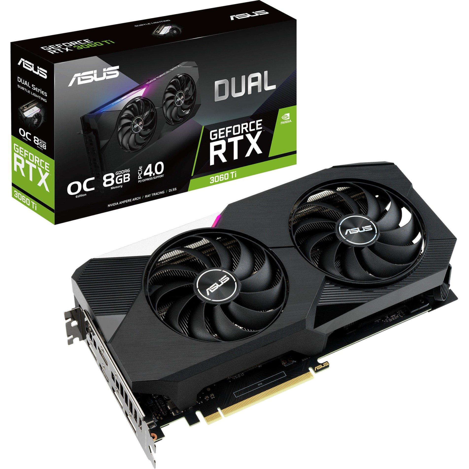 Asus GeForce RTX 3060 Ti DUAL OC V2 LHR, Grafikkarte | 04711081327288 Asus GeForce RTX 3060 Ti DUAL OC V2 LHR, Grafikkarte | 04711081327288