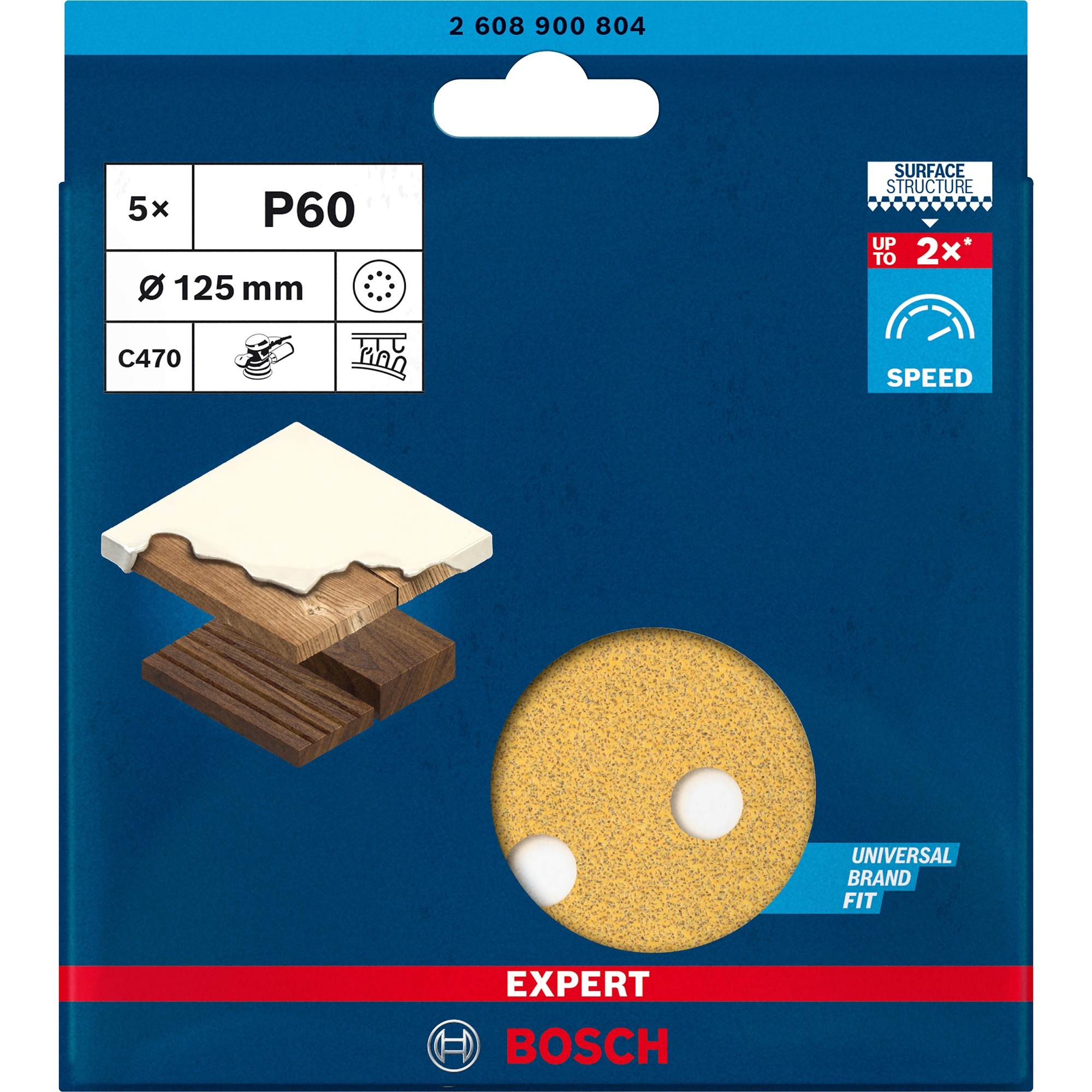 Expert C470 Schleifblatt, Ø 125mm, K60