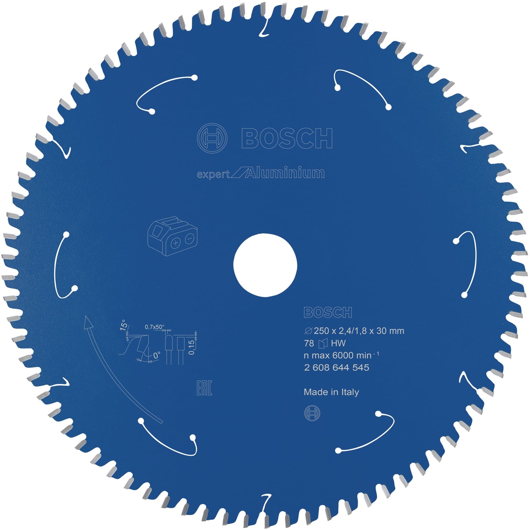 Kreissägeblatt Expert for Aluminium, Ø 250mm, 78Z