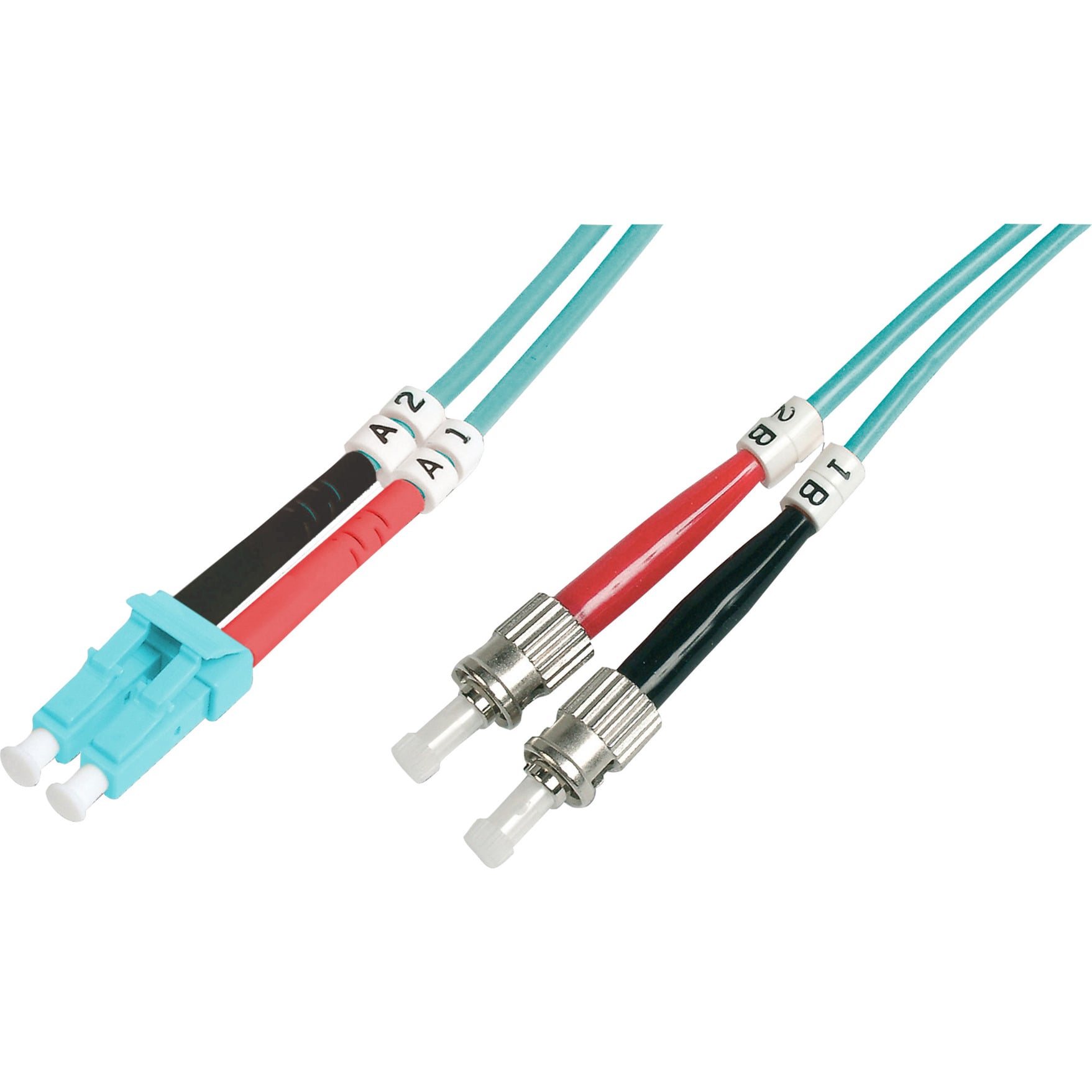LWL Patchkabel, Duplex, LC > ST Stecker, Multimode OM3