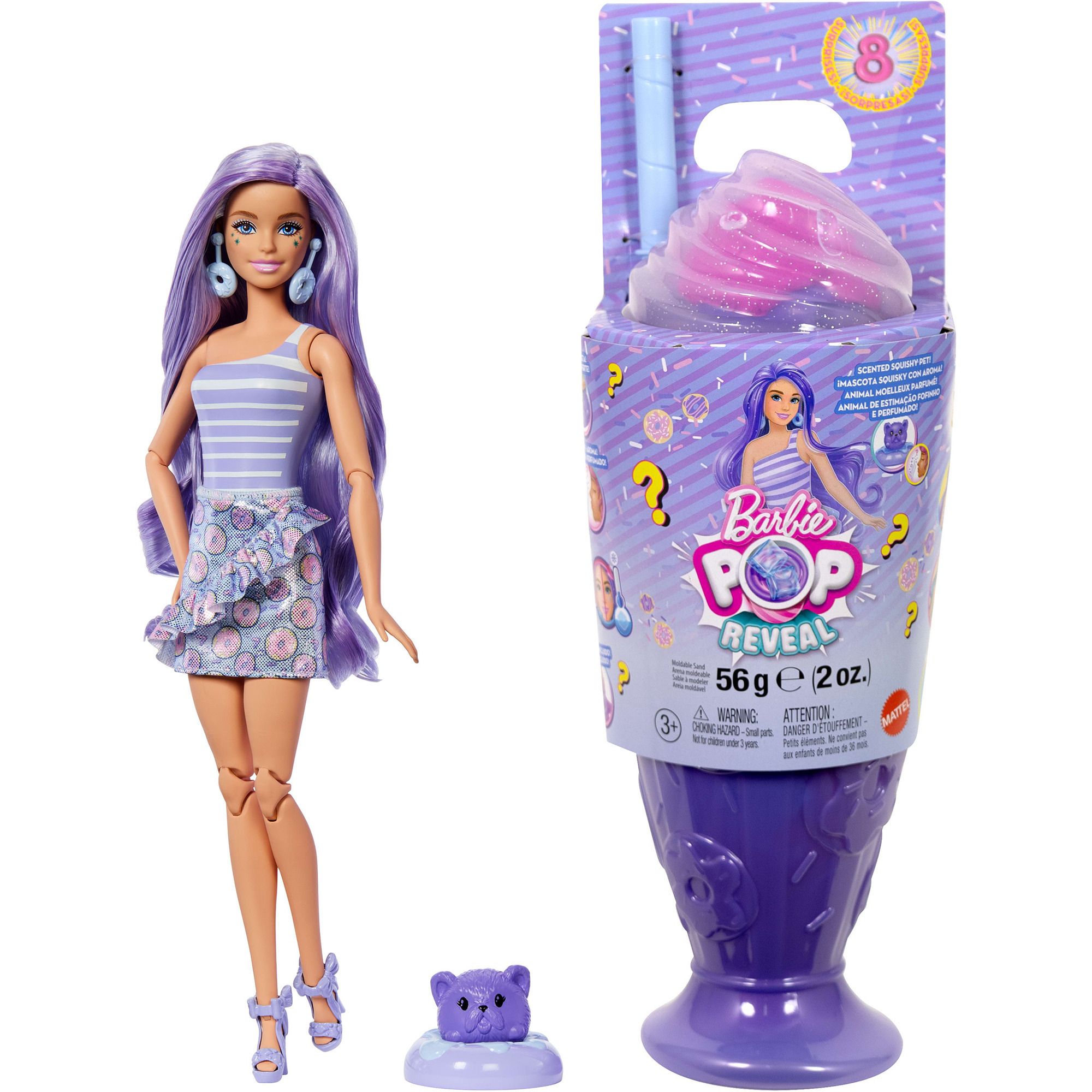 Barbie Pop! Reveal Barbie Treats Serie - Lila Puppe