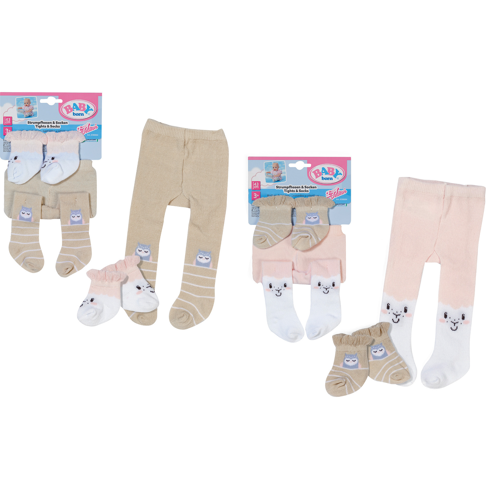 BABY born® Strumpfhose und Socken Schäfchen, Puppenzubehör