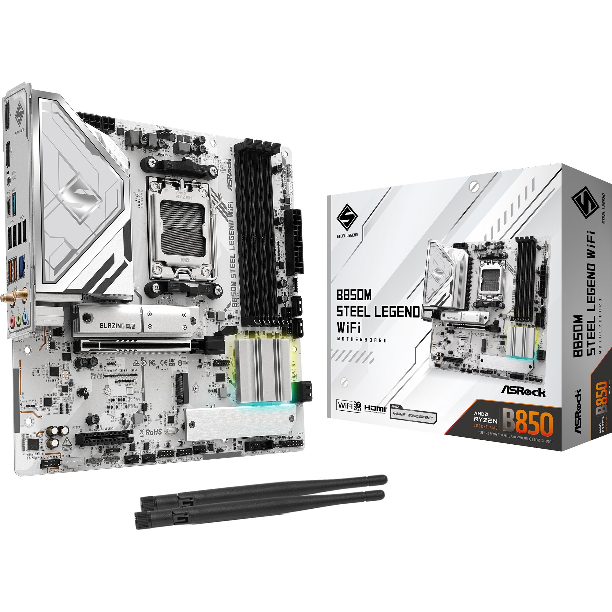 B850M Steel Legend WiFi, Mainboard