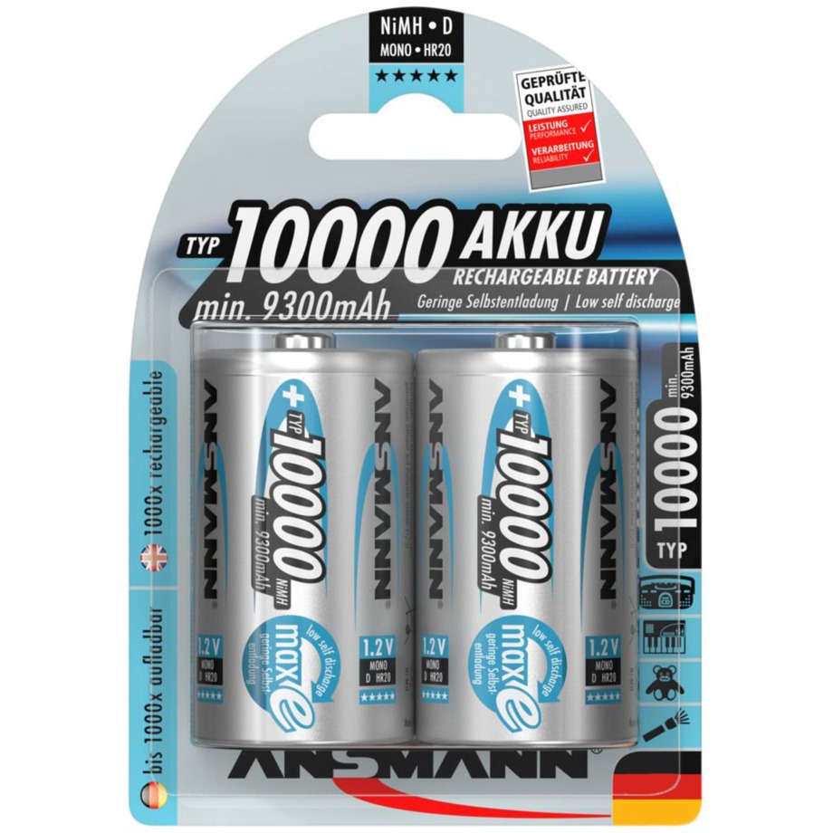 Ansmann 10000mAh NiMh Professional, Akku | 04013674030644