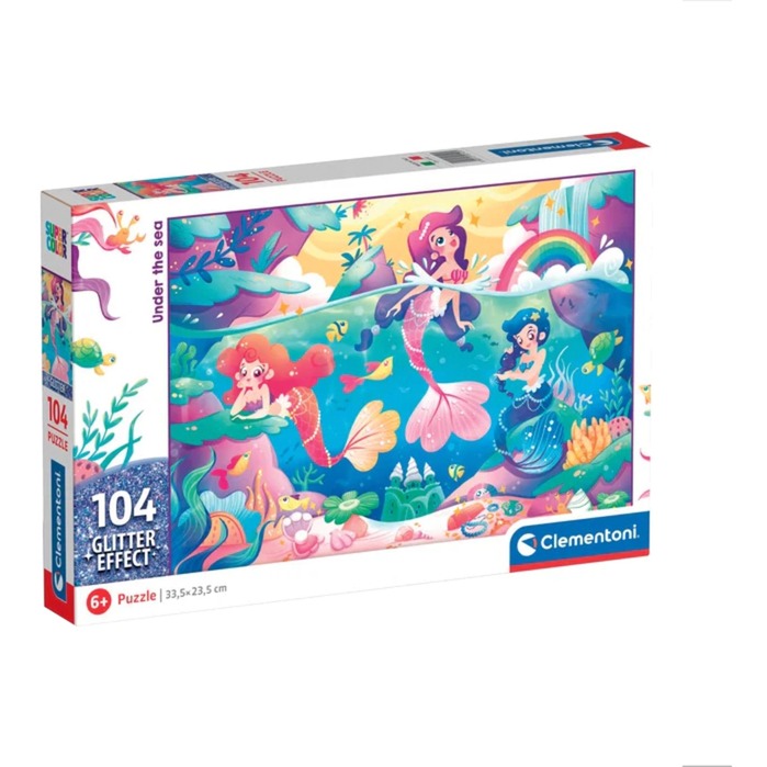 Clementoni Glitter – Unter Wasser, Puzzle | 08005125201495 Clementoni Glitter – Unter Wasser, Puzzle | 08005125201495