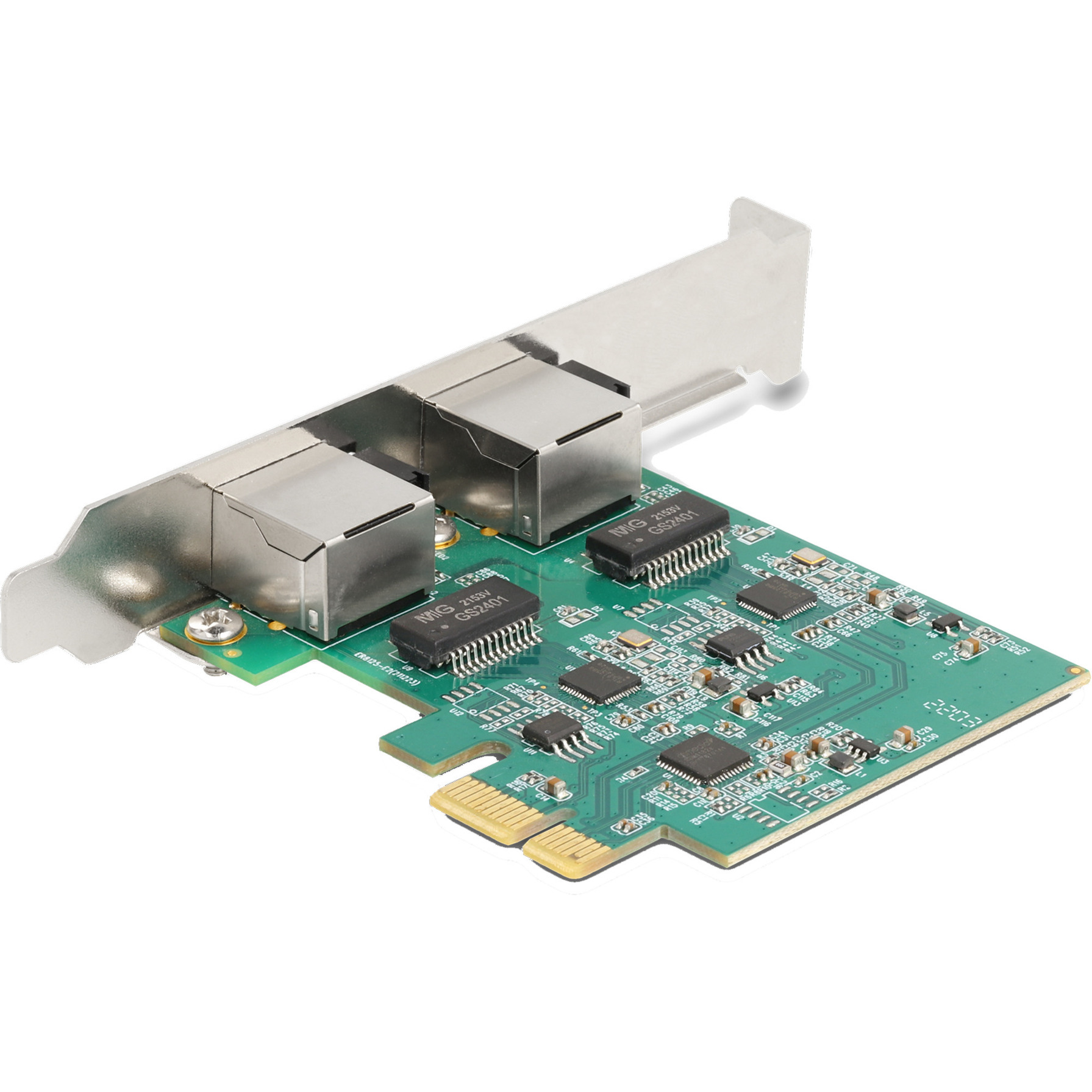 PCI Express x1 Karte 2 x RJ45 2,5 Gigabit LAN RTL8125, LAN-Adapter