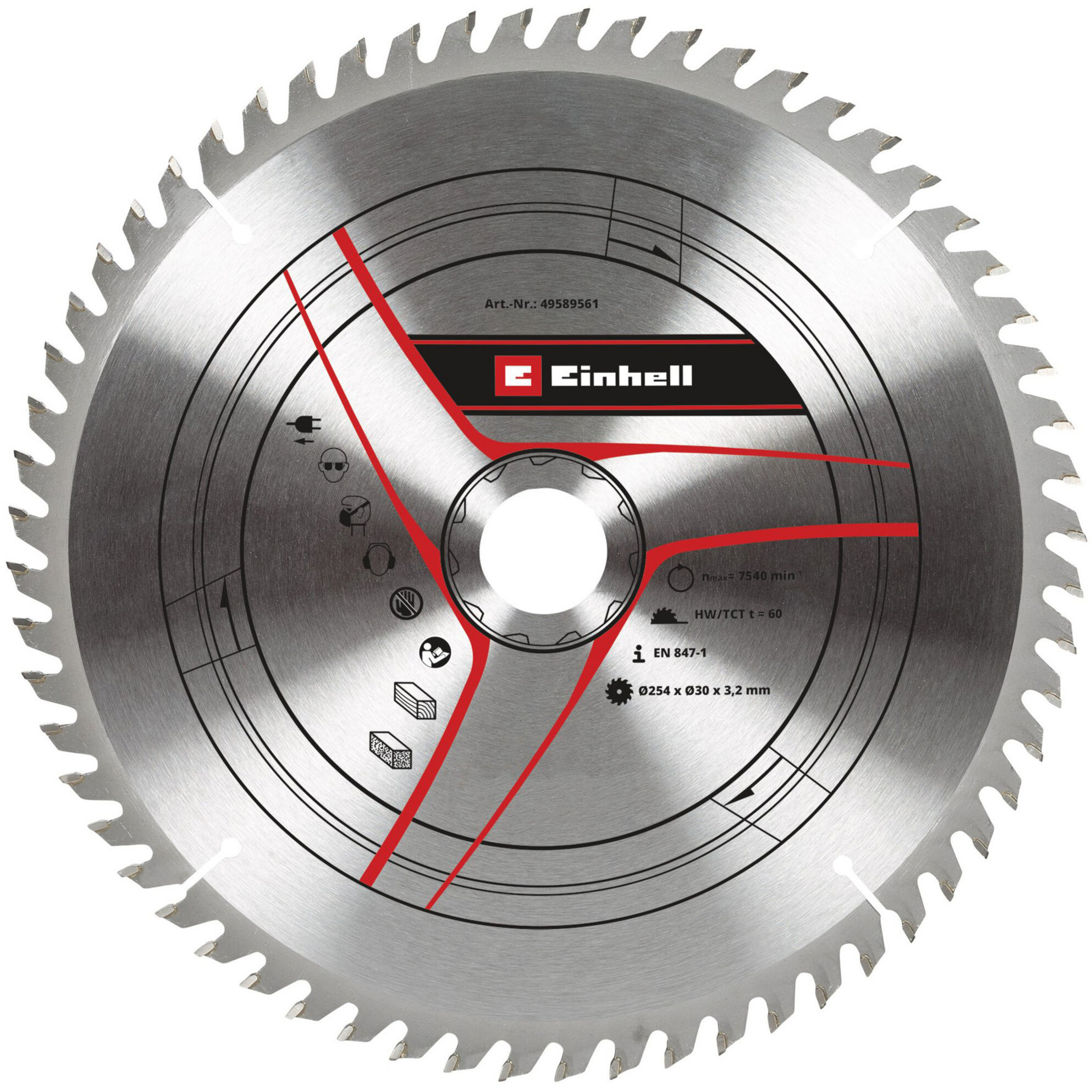 Kreissägeblatt HM, Ø 254 x 30mm, 3,2mm, 60Z