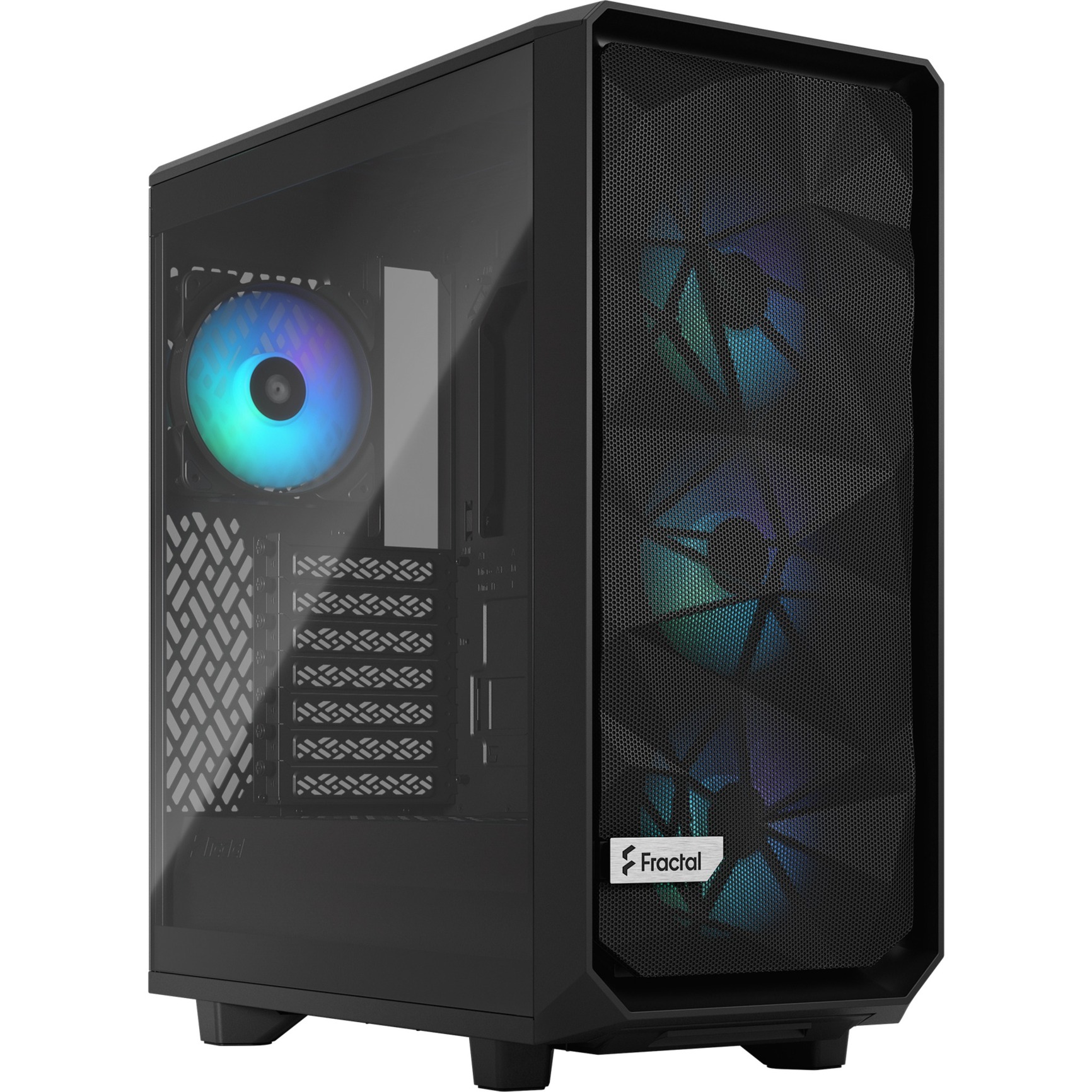 Fractal Design Meshify 2 Compact RGB Black TG Light Tint, Tower-Gehäuse | 07340172703693 Fractal Design Meshify 2 Compact RGB Black TG Light Tint, Tower-Gehäuse | 07340172703693