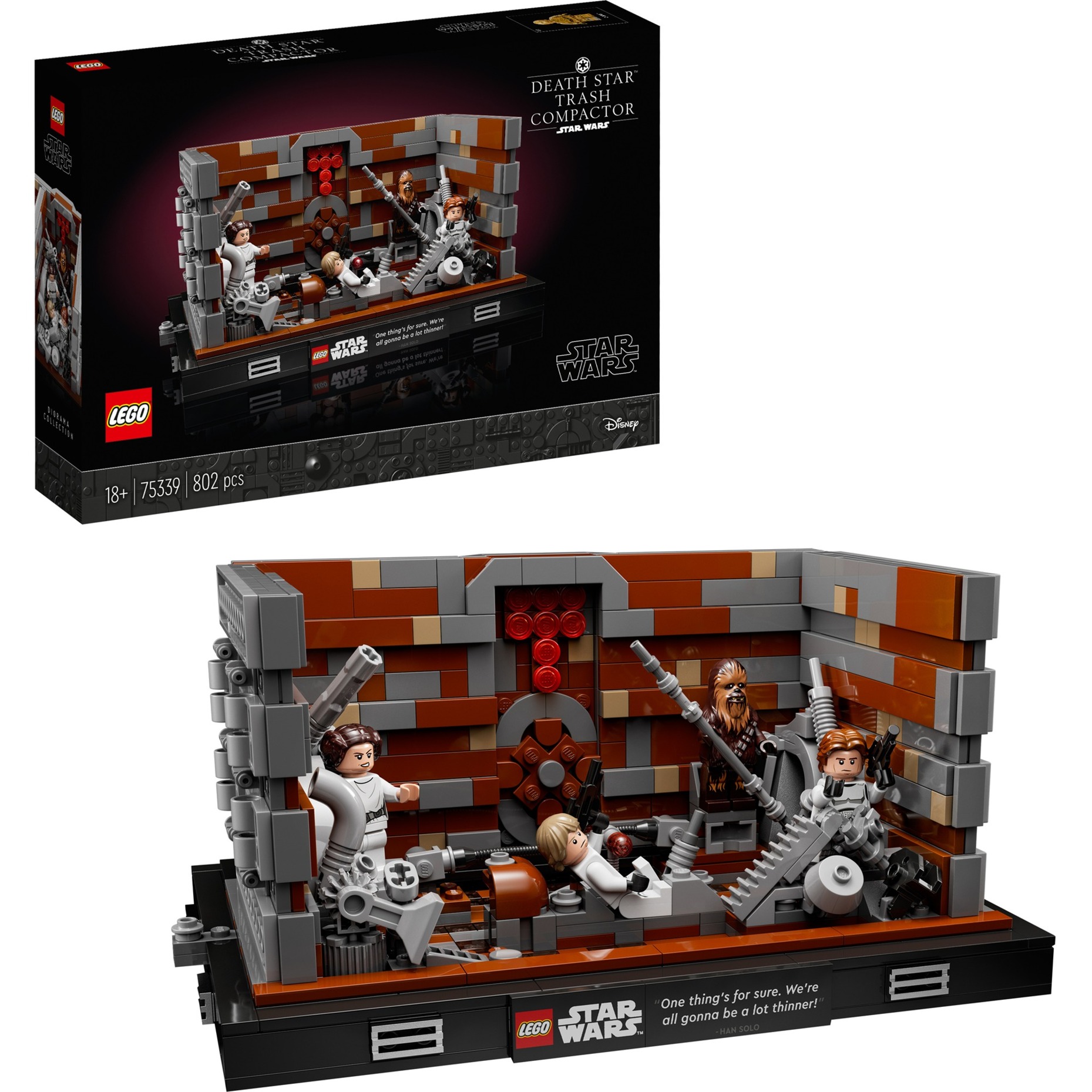 75339 Star Wars Müllpresse im Todesstern – Diorama, Konstruktionsspielzeug