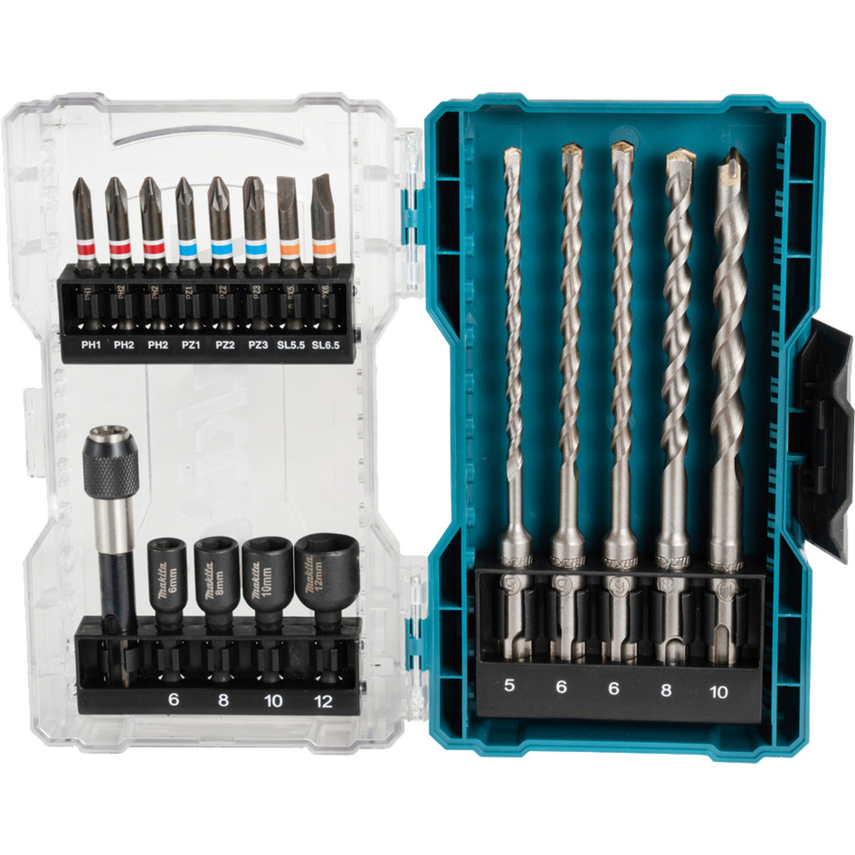 Bohrer-Bit-Set SDS Plus, 18-teilig, Bohrer- & Bit-Satz
