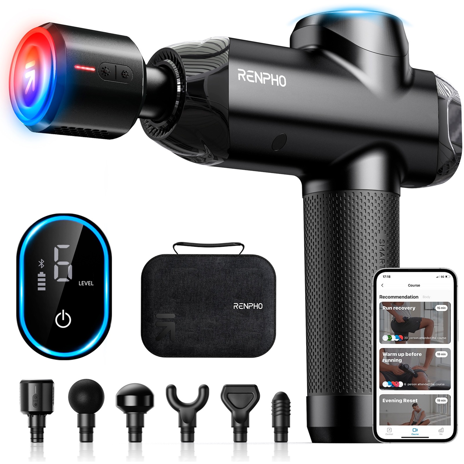Power+ Thermacool Massage Gun, Massagegerät