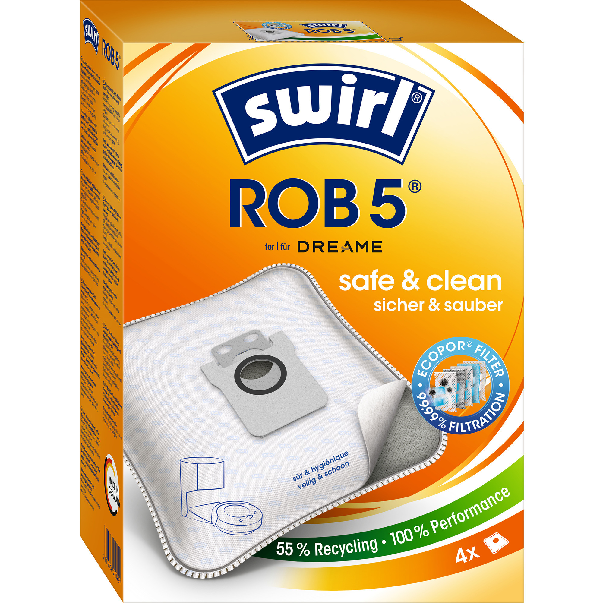 Staubsaugerbeutel ROB 5 EcoPor