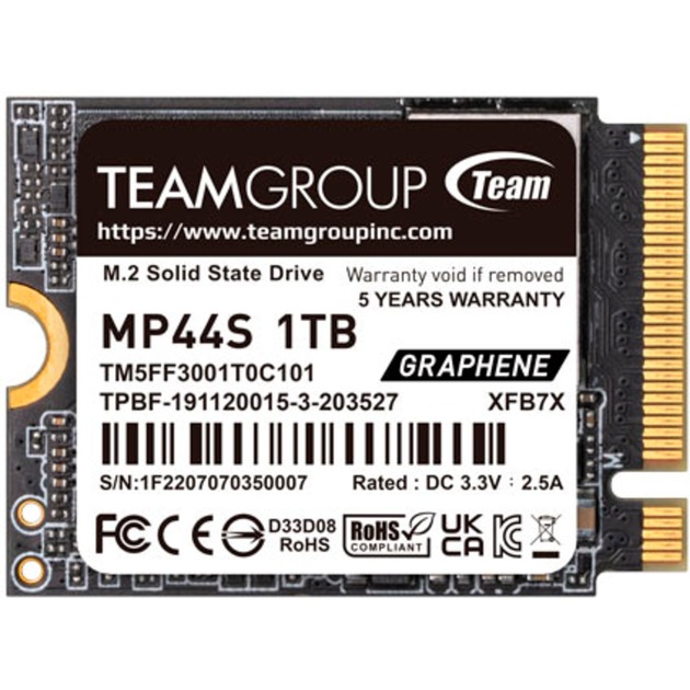 Team Group MP44S 1 TB, SSD | 04711430800141 Team Group MP44S 1 TB, SSD | 04711430800141