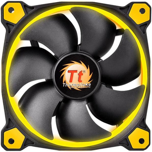 Thermaltake Riing 14 LED Yellow 140x140x25, Gehäuselüfter | 04717964402363 Thermaltake Riing 14 LED Yellow 140x140x25, Gehäuselüfter | 04717964402363