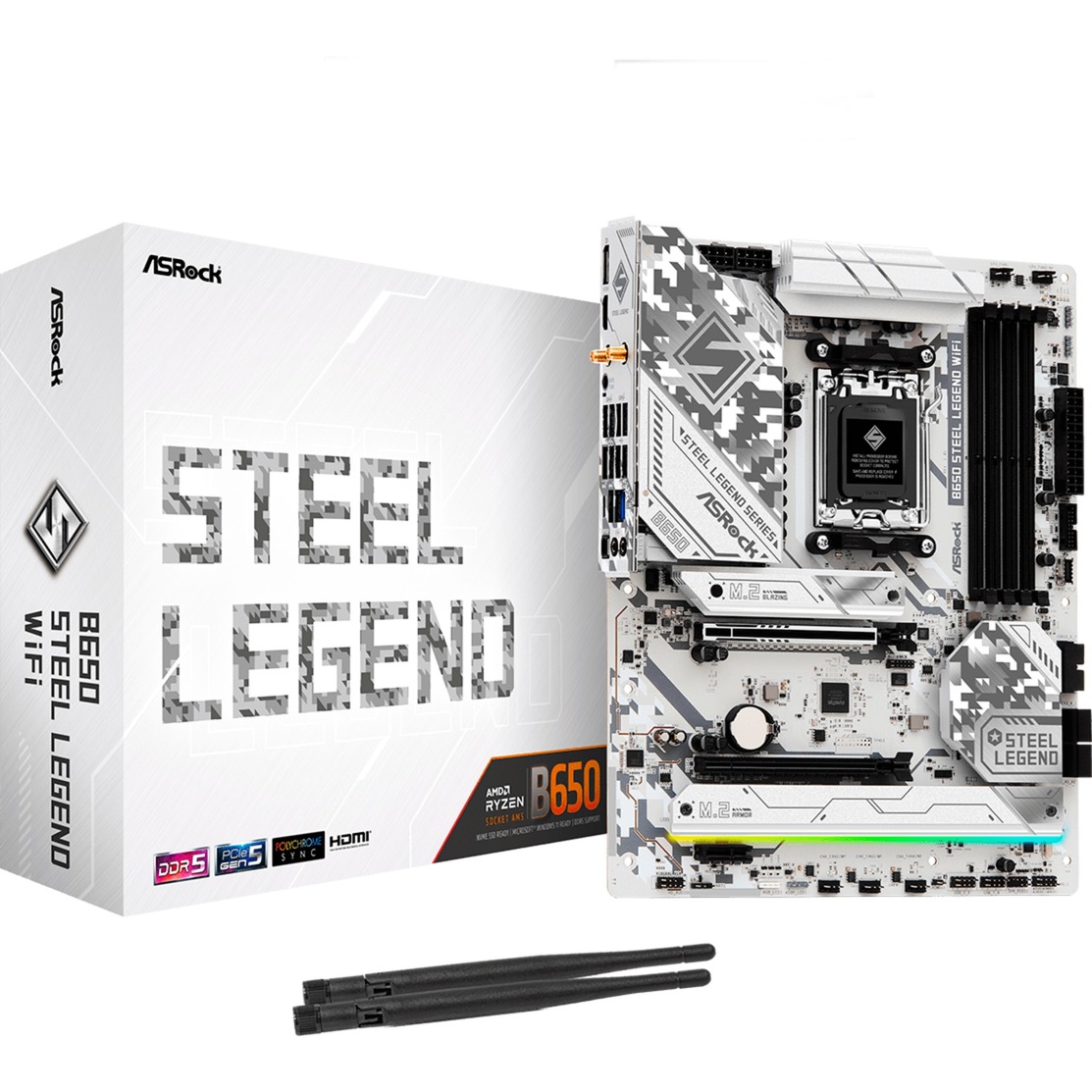 ASRock B650 STEEL LEGEND WIFI, Mainboard | 04710483944598 ASRock B650 STEEL LEGEND WIFI, Mainboard | 04710483944598