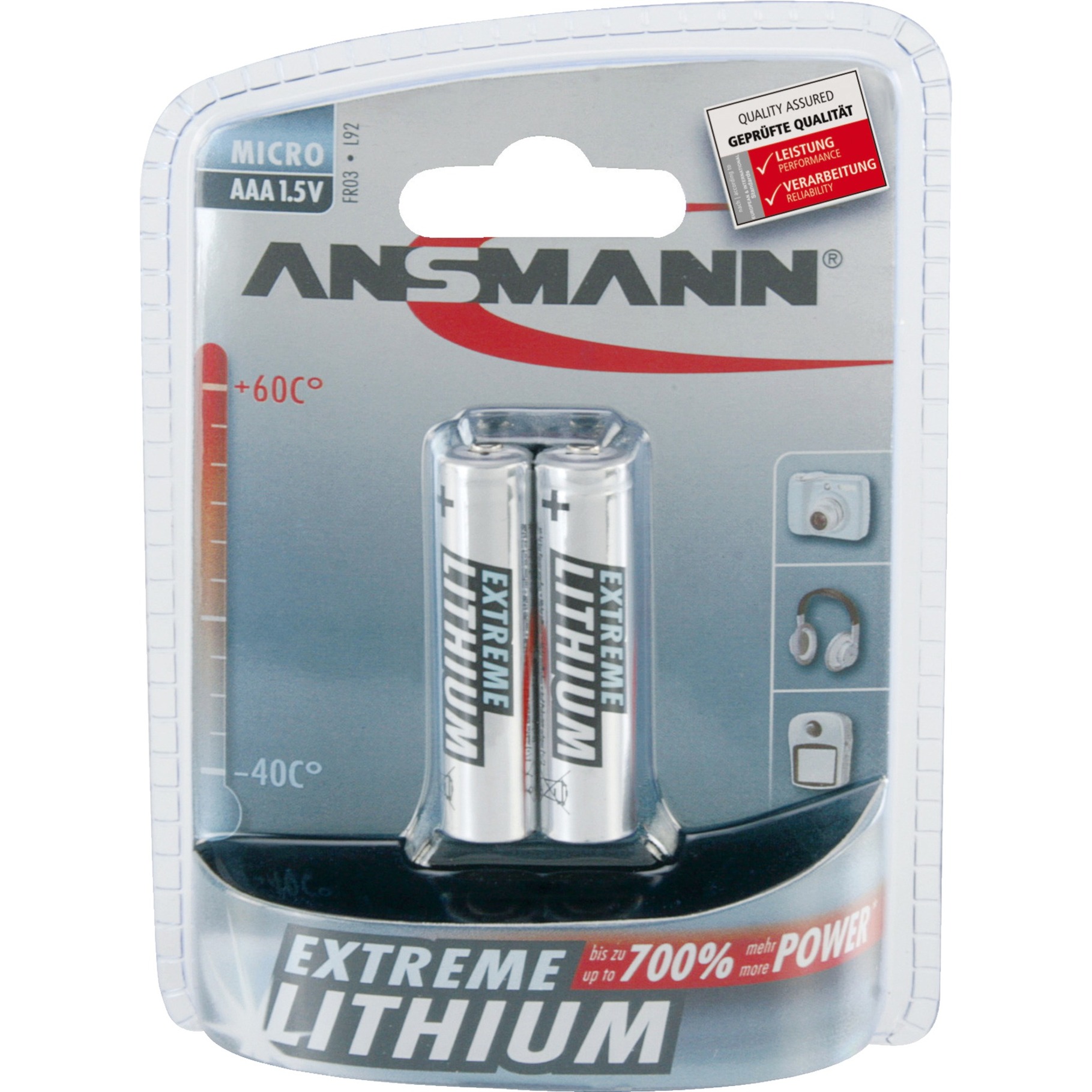 Ansmann Extreme Lithium Micro AAA, Batterie | 04013674003747 Ansmann Extreme Lithium Micro AAA, Batterie | 04013674003747