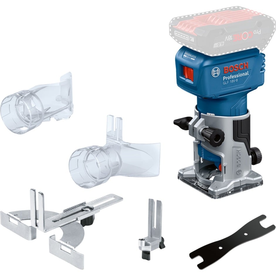 Akku-Kantenfräse /-Laminatschneider GLF 18V-8 Professional solo, 18Volt, Oberfräse