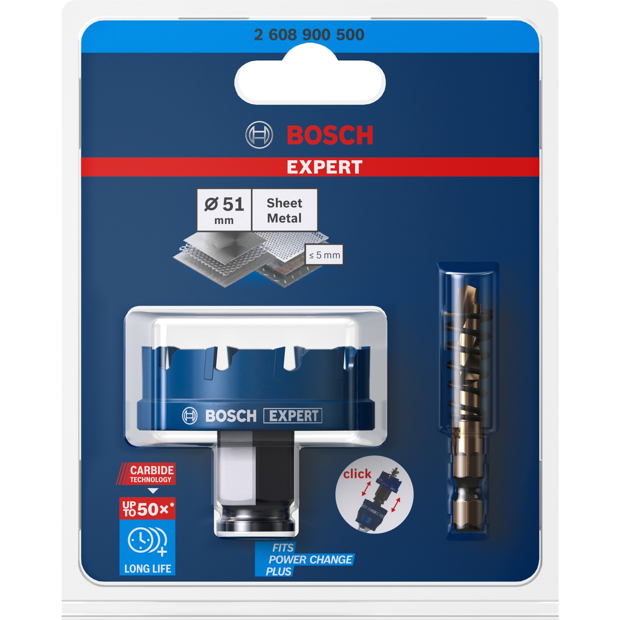 EXPERT Sheet Metal PC Plus Lochsäge, Ø 51mm