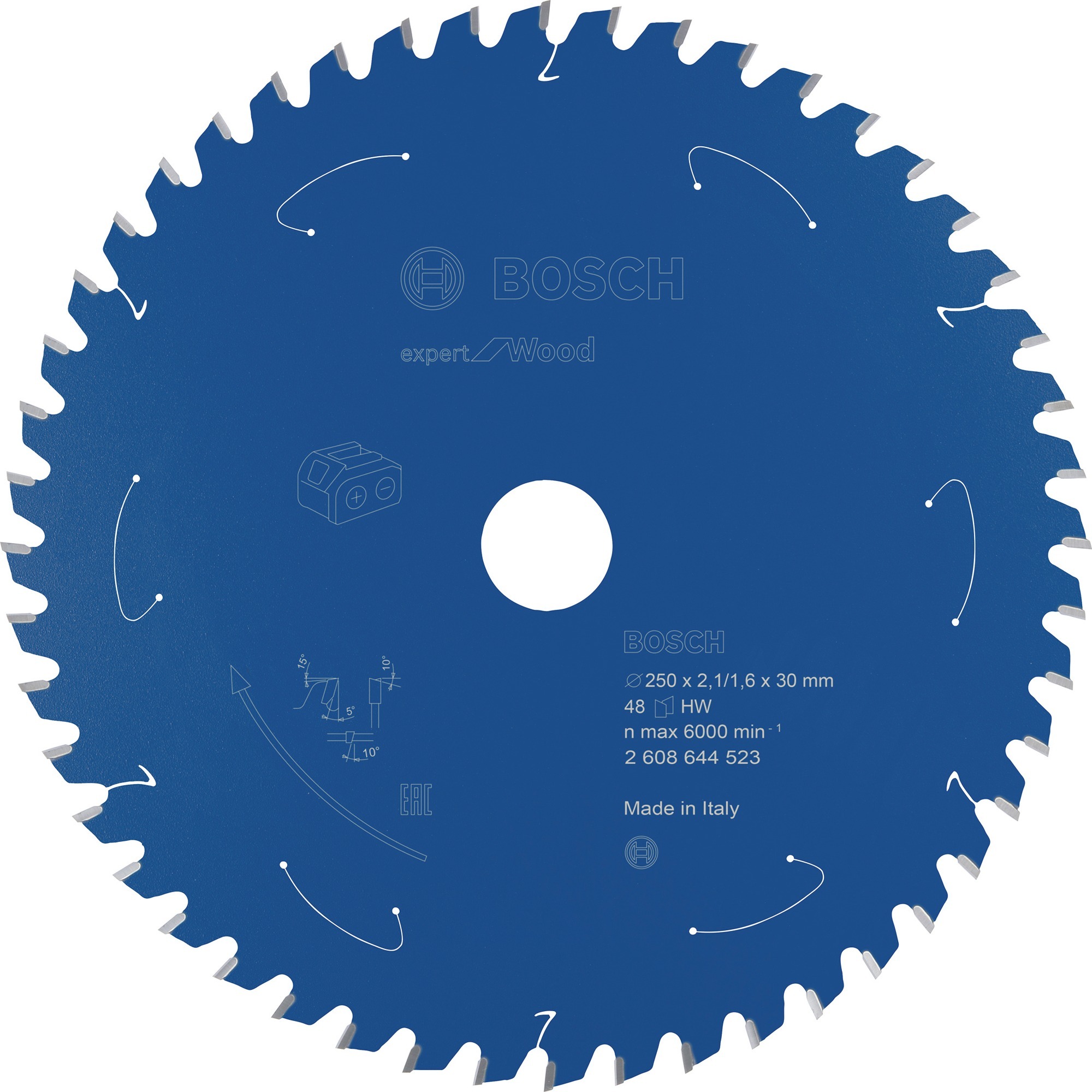 EXPERT Wood Kreissägeblatt, Ø 250mm, 48Z