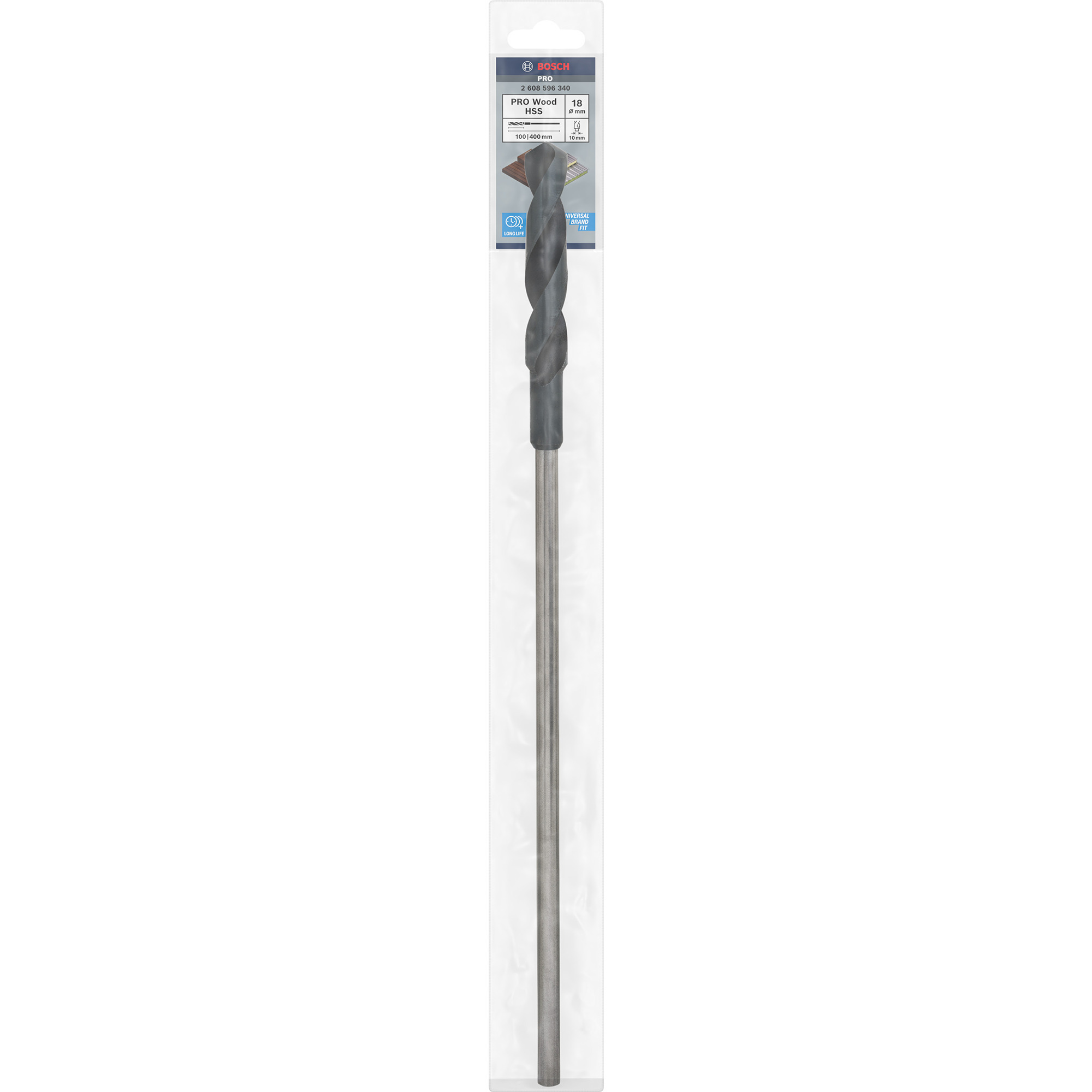 PRO Wood HSS Schalungs- und Installationsbohrer, Ø 18mm