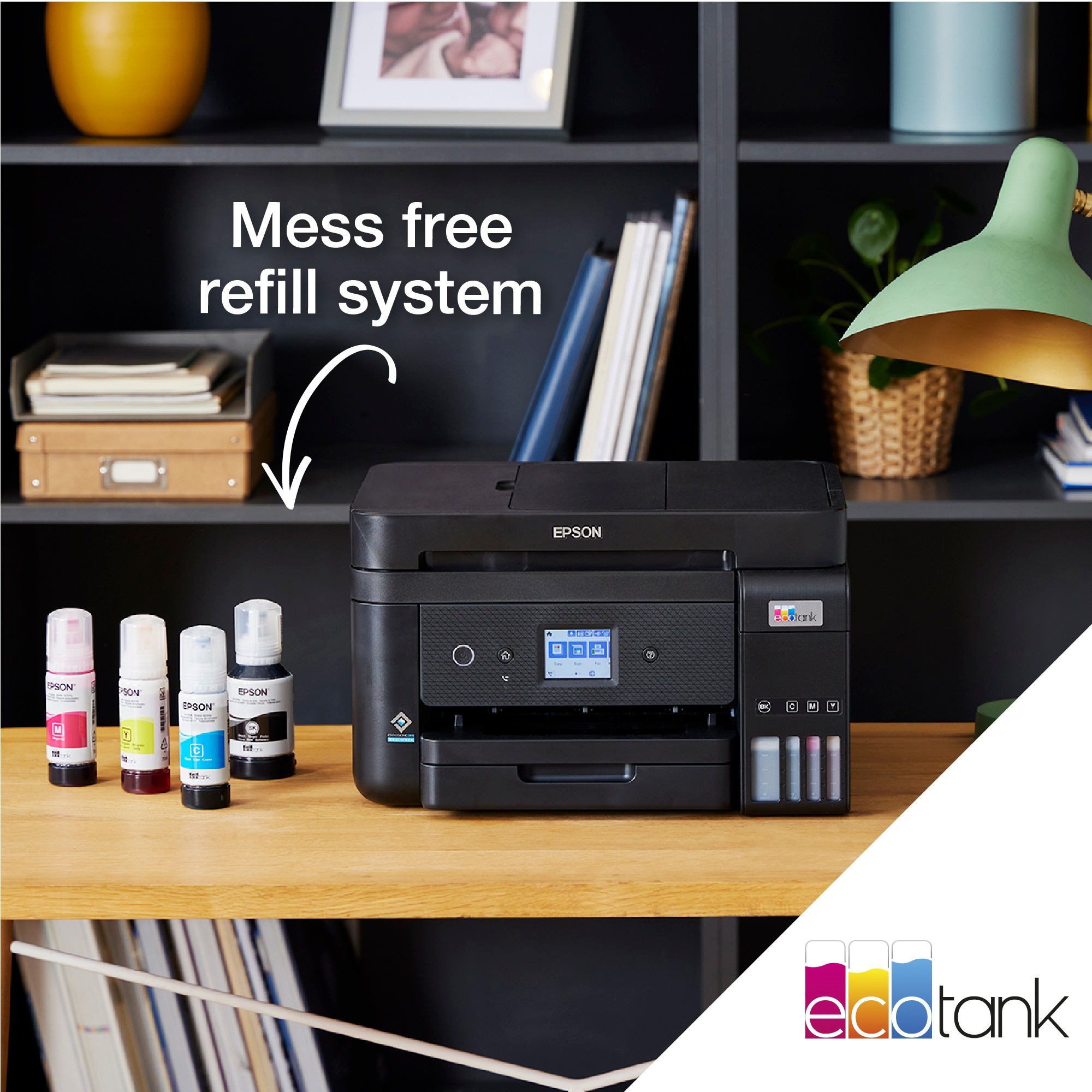 Epson EcoTank ET-3850, Multifunktionsdrucker schwarz, Scan, Kopie, USB ...