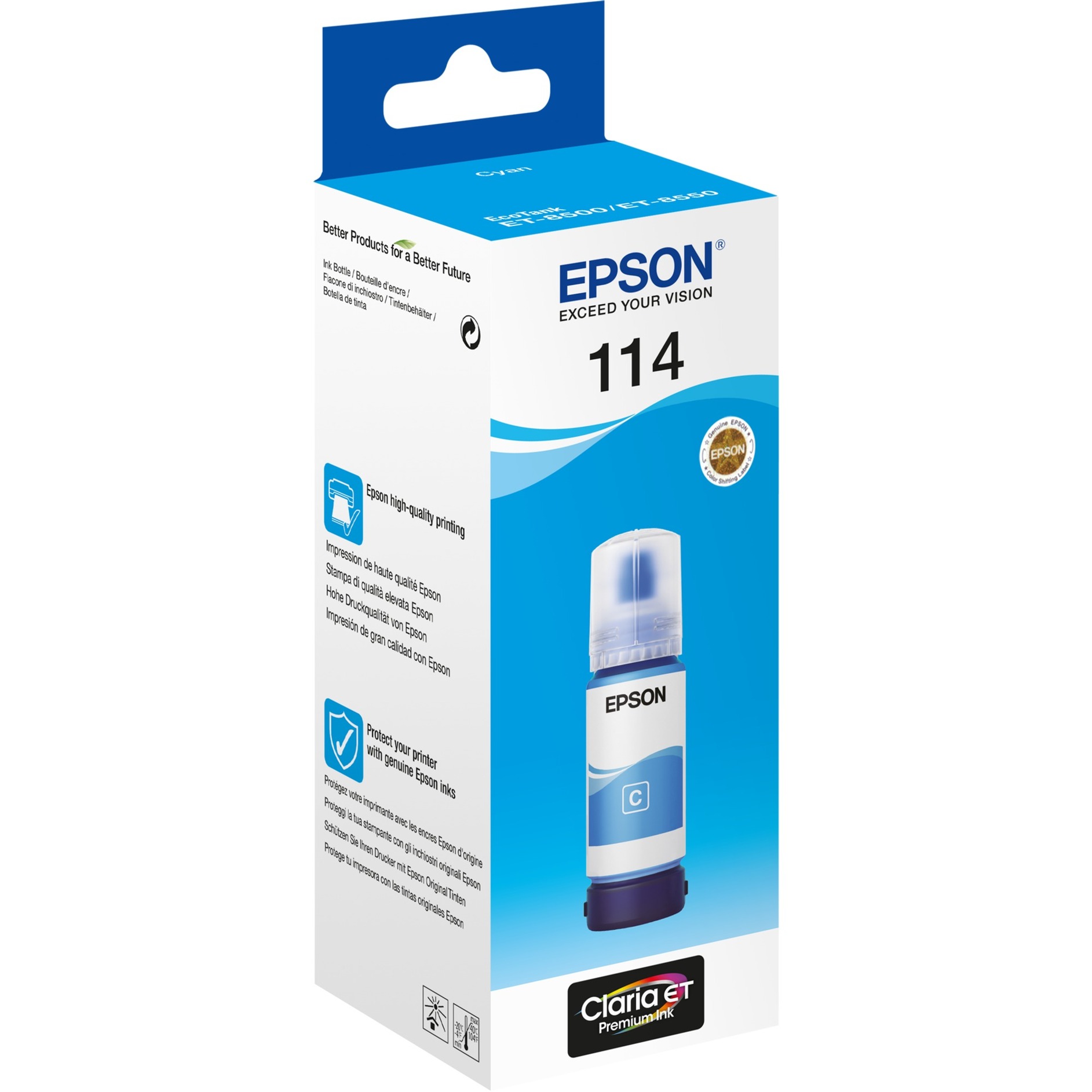 Epson Druckerpatrone 114 / T07B2 (C13T07B240) cyan 8715946687308 Epson