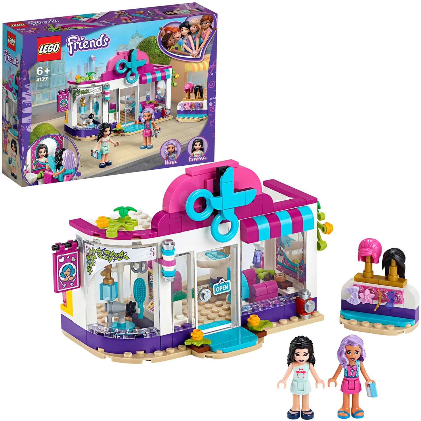 Lego 41391 Friends Friseursalon von Heartlake, Konstruktionsspielzeug | 05702016618785