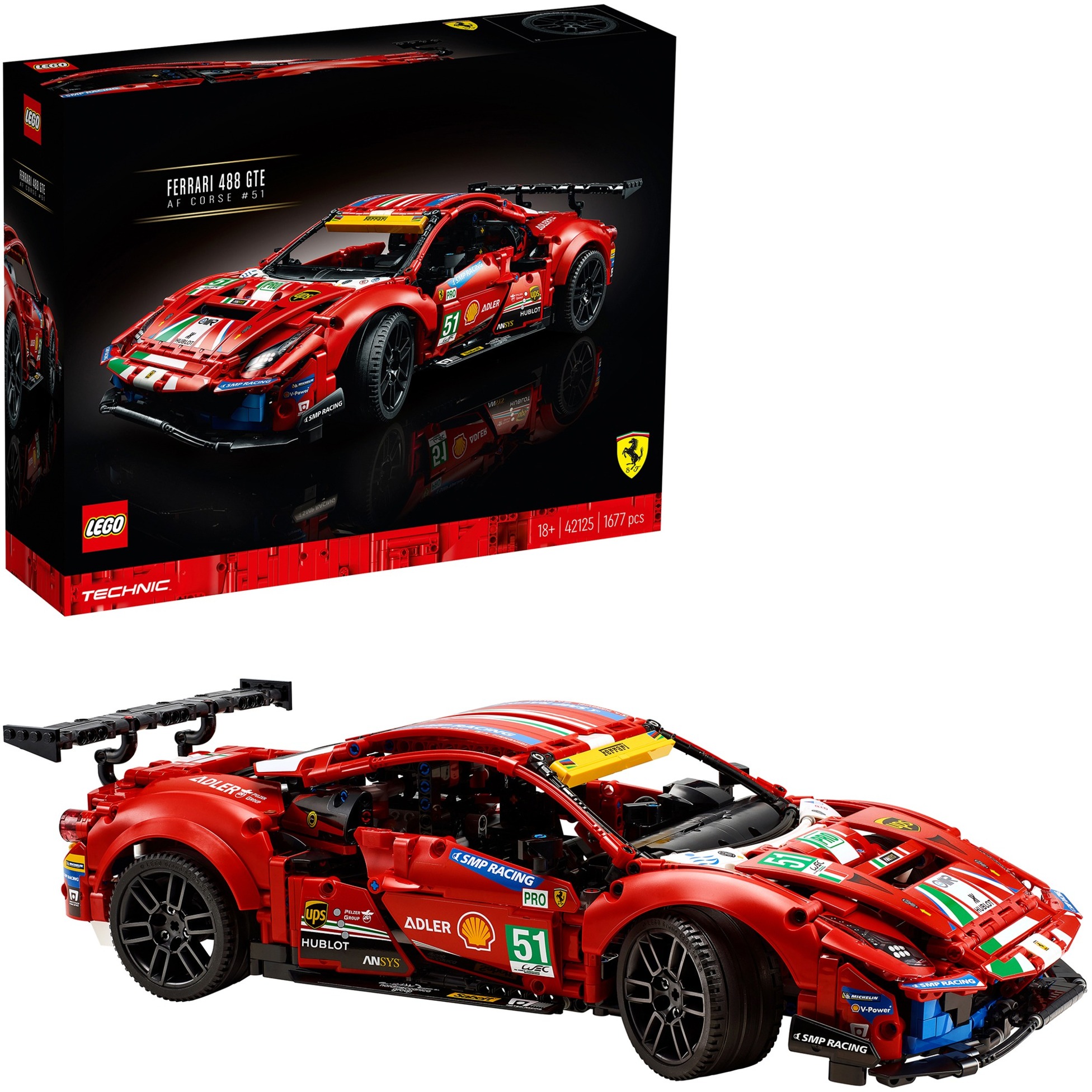 Spielzeug: Lego 42125 Technic Ferrari 488 GTE 