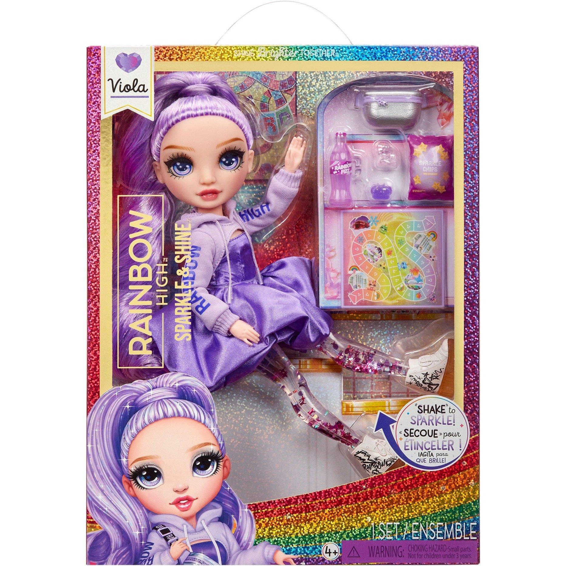MGA Entertainment Rainbow High Rainbow High Sparkle & Shine Fashion Doll – Viola, Puppe | 00035051427810