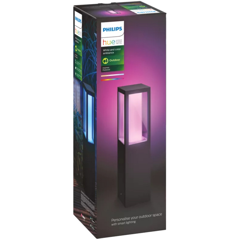 White & Color Ambiance Impress Outdoor Sockelleuchte, LED-Leuchte