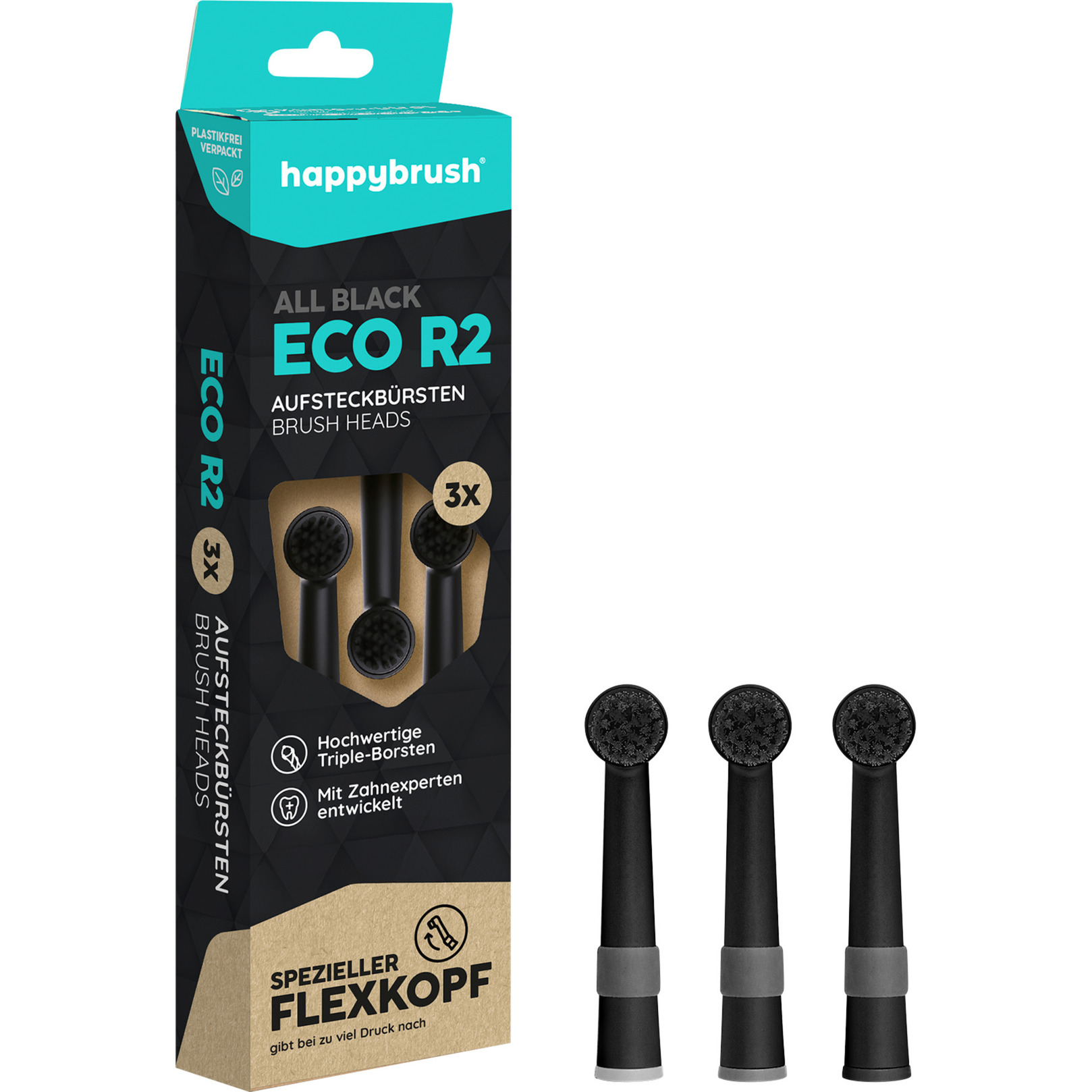ECO R2 Aufsteckbürsten Allblack