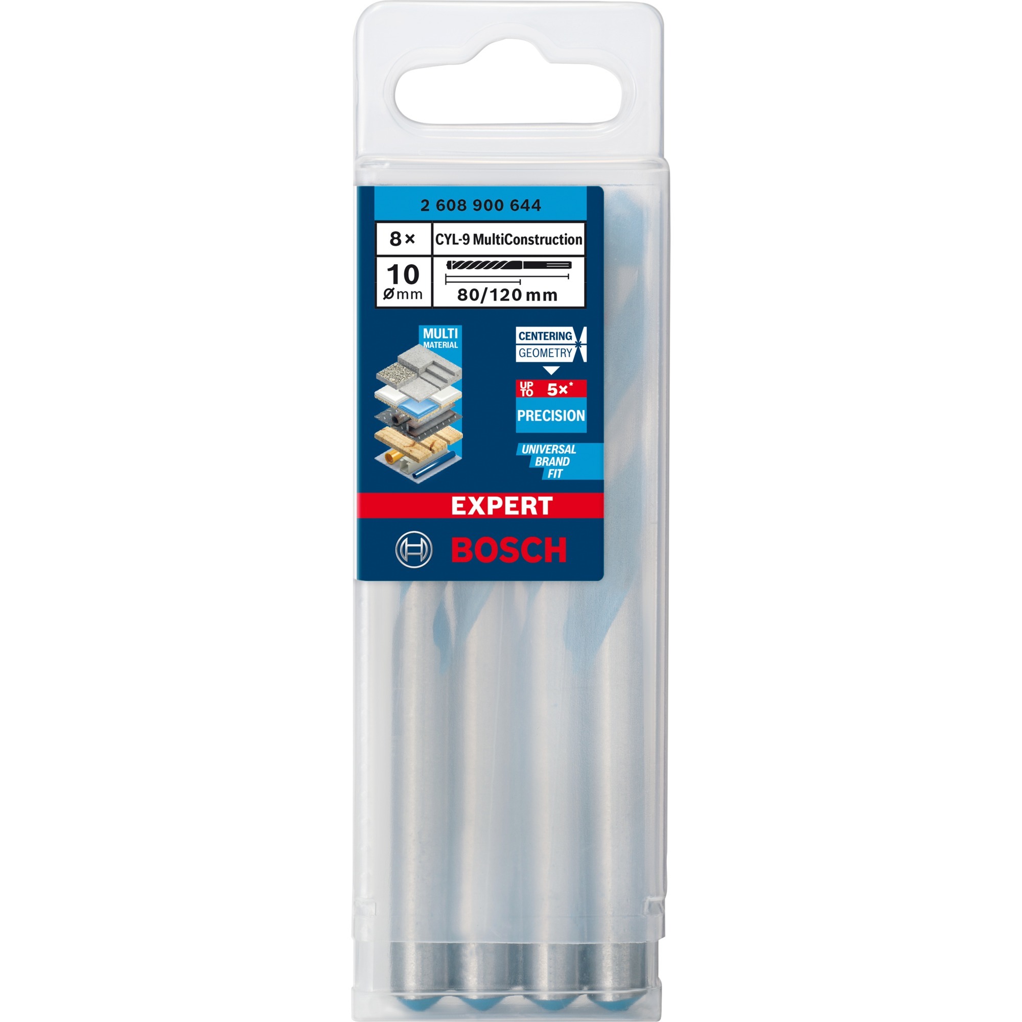 EXPERT CYL-9 MultiConstruction Bohrer, Ø 10mm, 8 Stück