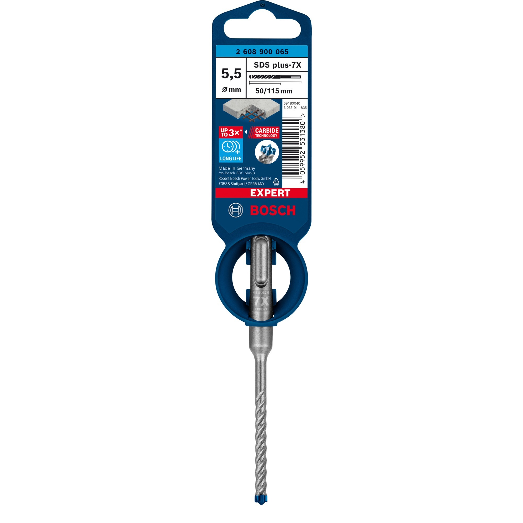 EXPERT Hammerbohrer SDS-plus-7X, Ø 5,5mm