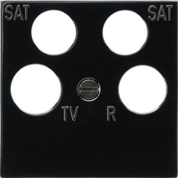Zentralplatte Ankaro RF/TV plus 2 SAT Anschlüsse, Adapter