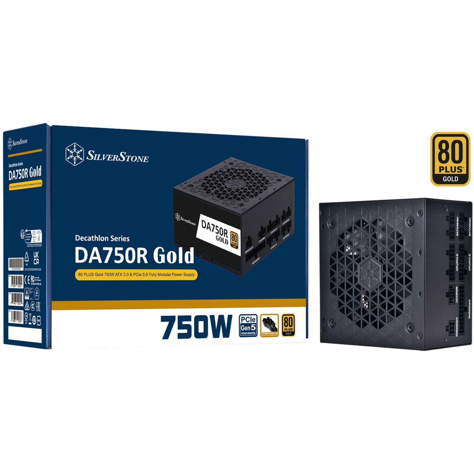 Silverstone SST-DA750R-GM 750W, PC-Netzteil | 04710679810225 Silverstone SST-DA750R-GM 750W, PC-Netzteil | 04710679810225
