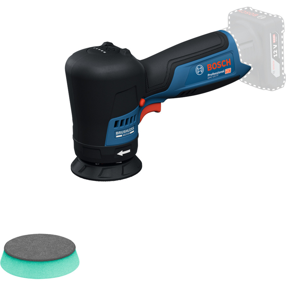 Akku-Poliermaschine GPO 12V-77 Professional solo, 12Volt